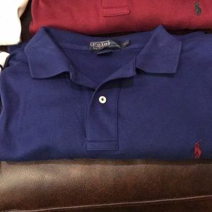 Blue Polo Shirt. More blue/purple in my opinion.